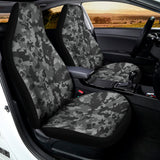 Grey Digital Camo Pattern Print Universal Fit Car Seat Covers 102422