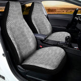 Grey Knitted Pattern Print Universal Fit Car Seat Covers 102422