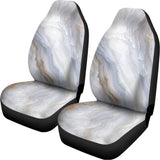 Grey Marble Print Universal Fit Car Seat Covers 102422
