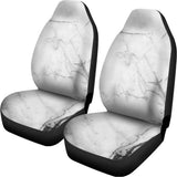 Grey Marble Stone Print Universal Fit Car Seat Covers 102422