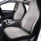 Grey Prince of Wales Check Print Universal Fit Car Seat Covers 102422