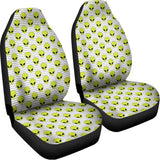 Grey Striped Alien Pattern Print Universal Fit Car Seat Covers 102422