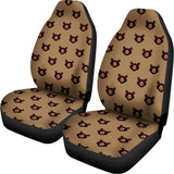 Grizzly Bear Pattern Print Universal Fit Car Seat Covers 102422