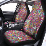 Groovy Girly Peace Pattern Print Universal Fit Car Seat Covers 102422