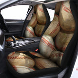 Grunge Baseballs Print Universal Fit Car Seat Covers 102422