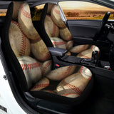 Grunge Baseballs Print Universal Fit Car Seat Covers 102422