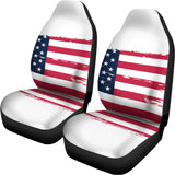 Grunge Flag Of USA Print Universal Fit Car Seat Covers 102422
