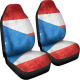 Grunge Puerto Rican Flag Print Universal Fit Car Seat Covers 102422