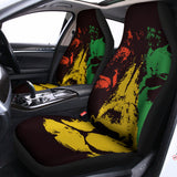 Grunge Rasta Lion Print Universal Fit Car Seat Covers 102422