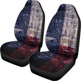 Grunge Texas Flag Print Universal Fit Car Seat Covers 102422