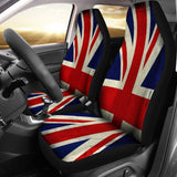 Grunge Union Jack British Flag Print Universal Fit Car Seat Covers 102422