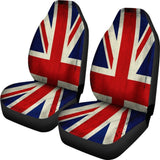 Grunge Union Jack British Flag Print Universal Fit Car Seat Covers 102422