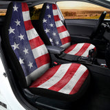 Grunge USA Flag Print Universal Fit Car Seat Covers 102422