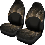 Halftone Dot Sun Print Universal Fit Car Seat Covers 102422