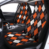 Halloween Argyle Pattern Print Universal Fit Car Seat Covers 102422
