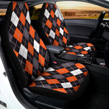 Halloween Argyle Pattern Print Universal Fit Car Seat Covers 102422