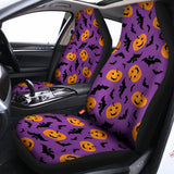 Halloween Bat And Pumpkin Pattern Print Universal Fit Car Seat Covers 102422