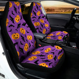 Halloween Bat And Pumpkin Pattern Print Universal Fit Car Seat Covers 102422