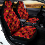 Halloween Black Cat Pattern Print Universal Fit Car Seat Covers 102422