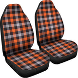 Halloween Buffalo Plaid Print Universal Fit Car Seat Covers 102422