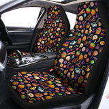 Halloween Candy Pattern Print Universal Fit Car Seat Covers 102422