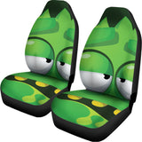Halloween Frankenstein Face Print Universal Fit Car Seat Covers 102422