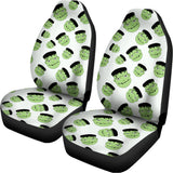 Halloween Frankenstein Pattern Print Universal Fit Car Seat Covers 102422