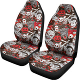 Halloween Monsters Pattern Print Universal Fit Car Seat Covers 102422