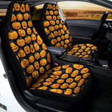 Halloween Pumpkin Jack-O'-Lantern Print Universal Fit Car Seat Covers 102422