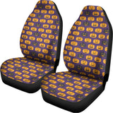 Halloween Pumpkin Pattern Print Universal Fit Car Seat Covers 102422