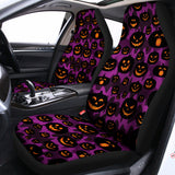Halloween Pumpkin Smiley Faces Print Universal Fit Car Seat Covers 102422