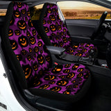 Halloween Pumpkin Smiley Faces Print Universal Fit Car Seat Covers 102422