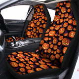 Halloween Pumpkin Witch Pattern Print Universal Fit Car Seat Covers 102422