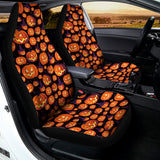 Halloween Pumpkin Witch Pattern Print Universal Fit Car Seat Covers 102422