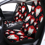 Halloween Scary Clown Pattern Print Universal Fit Car Seat Covers 102422