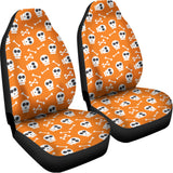 Halloween Skull Pattern Print Universal Fit Car Seat Covers 102422