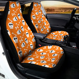 Halloween Skull Pattern Print Universal Fit Car Seat Covers 102422