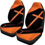 Halloween Vampire Coffin Print Universal Fit Car Seat Covers 102422