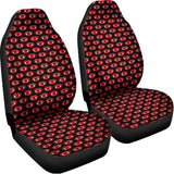Halloween Vampire Lips Pattern Print Universal Fit Car Seat Covers 102422