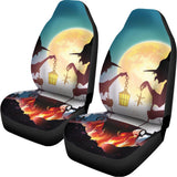 Halloween Witch And Cauldron Print Universal Fit Car Seat Covers 102422