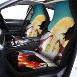 Halloween Witch And Cauldron Print Universal Fit Car Seat Covers 102422