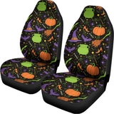 Halloween Wizard Pattern Print Universal Fit Car Seat Covers 102422