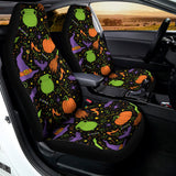 Halloween Wizard Pattern Print Universal Fit Car Seat Covers 102422