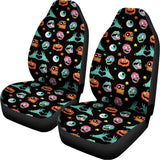 Halloween Zombie Pattern Print Universal Fit Car Seat Covers 102422
