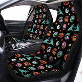 Halloween Zombie Pattern Print Universal Fit Car Seat Covers 102422
