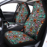 Halloween Zombie Striped Pattern Print Universal Fit Car Seat Covers 102422
