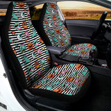 Halloween Zombie Striped Pattern Print Universal Fit Car Seat Covers 102422