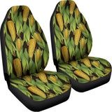Hand-Drawn Corncob Pattern Print Universal Fit Car Seat Covers 102422