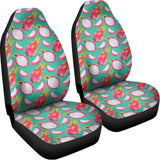 Hand Drawn Dragon Fruit Pattern Print Universal Fit Car Seat Covers 102422