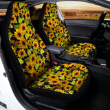 Hand Drawn Sunflower Pattern Print Universal Fit Car Seat Covers 102422